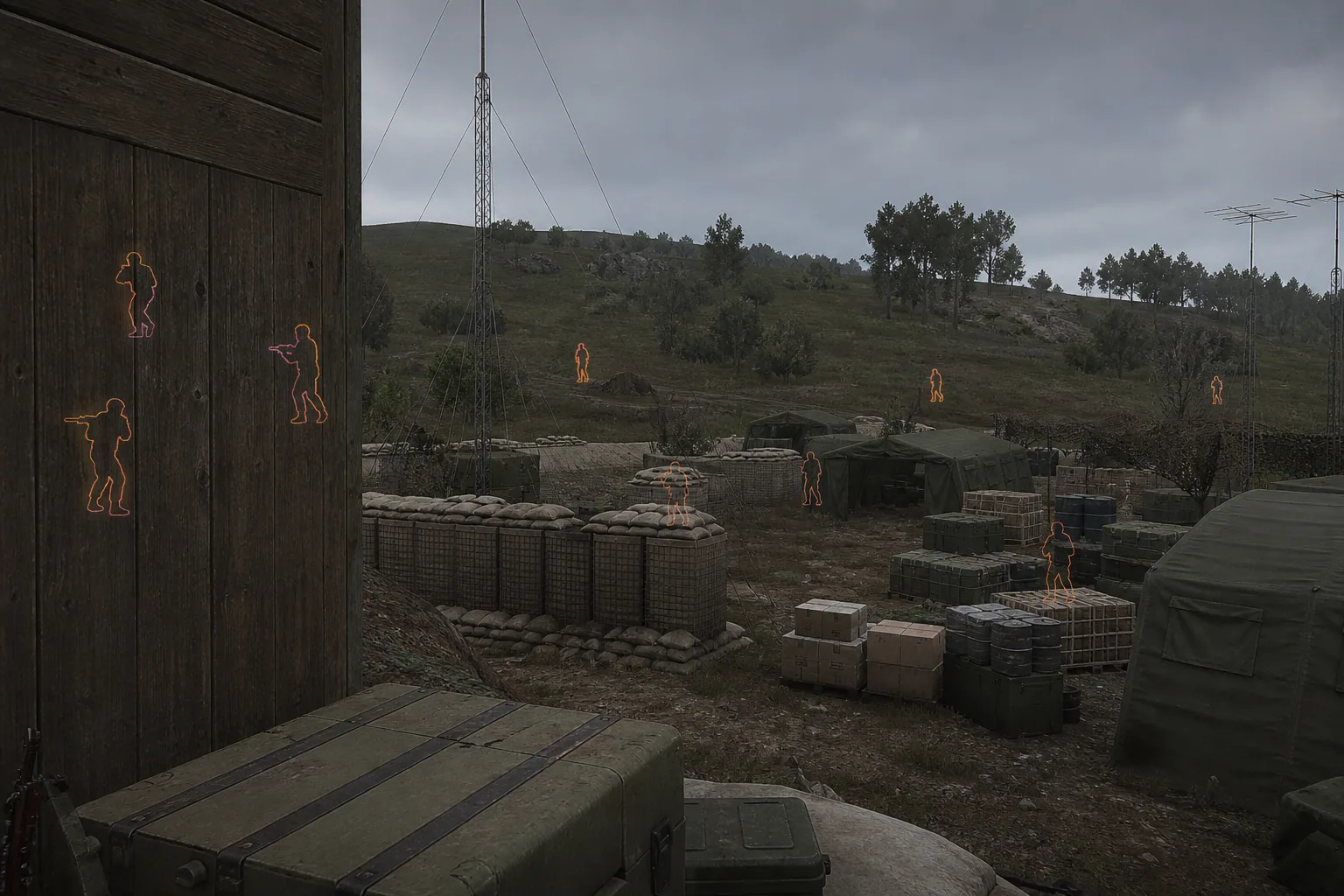 Wallhack outlines for players and vehicles